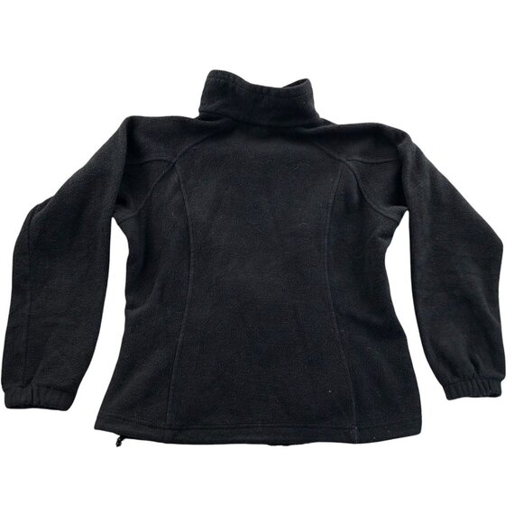 Columbia Womens Fleece Jacket Small Full Zip Stand Collar Black Cozy Casual - Picture 2 of 12